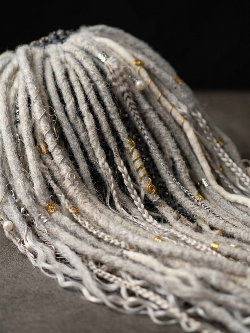 Caribe Moonstone Dread Pony™ – 26” Boho Luxe Ponytail Extension - Picture 5 of 10